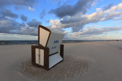 德国，卡尔沙根，海滩，晚上，主席，梅克伦堡-沃波默恩，旅游，旅游