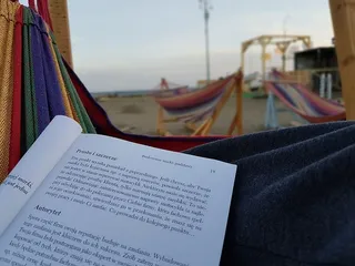 假期，读书，放松，旅行，夏天，阅读，吊床，关注前景