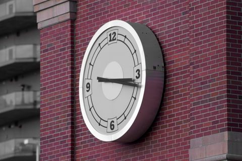 市中心，美国，博伊西，时钟，砖，建筑，墙-建筑特色，砖墙