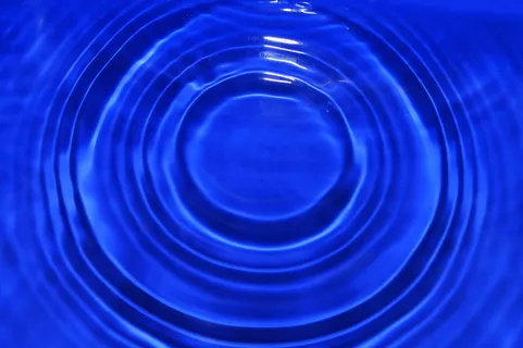 一滴水, 波, 湿, 圈子, 波浪圈, 蓝色, 同心, 背景 一滴水, 波, 湿, 圈子, 波浪圈, 蓝色, 同心, 背景