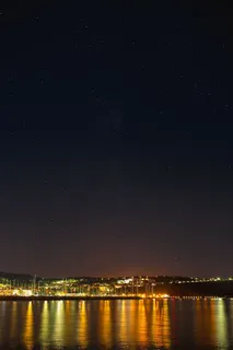 斯洛文尼亚伊佐拉码头的夜空 斯洛文尼亚伊佐拉码头的夜空