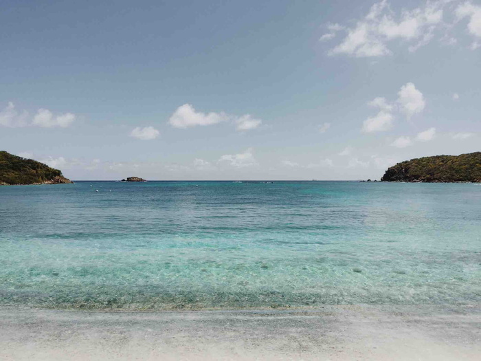 u、 美属维尔京群岛，盐池湾，海滩水海洋蓝色热带异国情调岛屿usvi stjohn，水，天空，风景-自然，自然之美，海洋