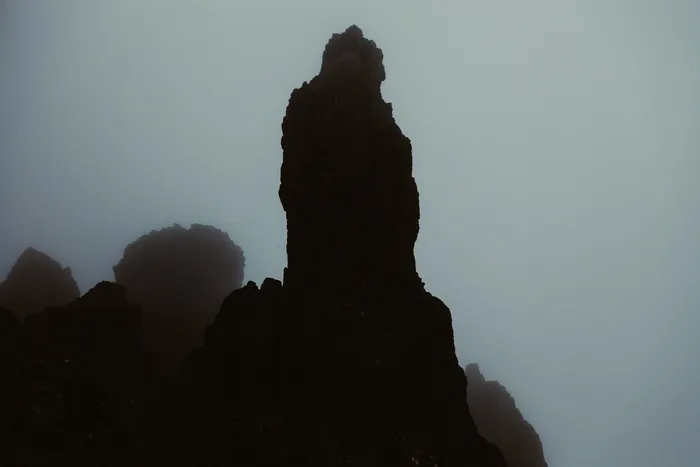 悬崖，黑暗，山脉，岩石，苏格兰，剪影，石头，自然