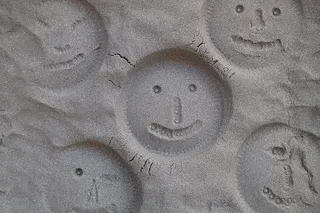 沙子，动感，魔法，孩子，玩耍，有趣，有趣，微笑