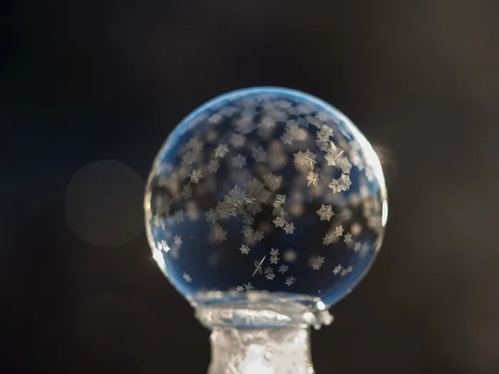 玻璃球，白色，底座，玻璃，圆形，水晶，球