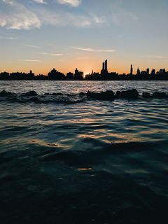 纽约，美国，布鲁克林，城市，天际线，teampixel，谷歌pixel，日落