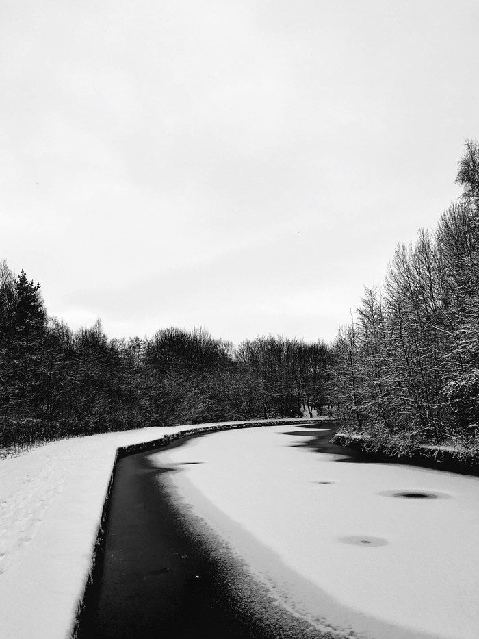 伯恩利，英国，雪天，兰开夏，运河，冬天，冬天的场景，高清壁纸