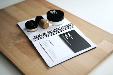 化妆品，矿物化妆品，化妆品，矿物，粉末，名片，无人，室内