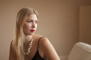 女人，成人，肖像，自然，光，窗，美，美