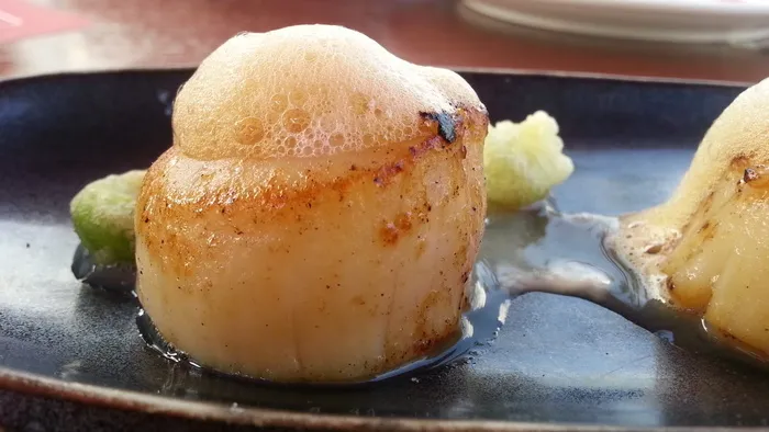 扇贝，食品，新加坡，烤，甜点，盘子，无人，美食