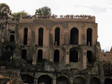 意大利，罗马，罗马论坛，历史，人民，罗马，阳台，游客