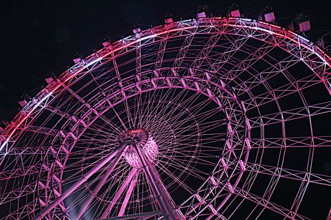 美国, 奥兰多, 可口可乐奥兰多眼, 红色, 白色, 摩天轮, 游乐园, 游乐园骑