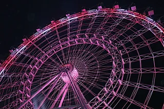 美国, 奥兰多, 可口可乐奥兰多眼, 红色, 白色, 摩天轮, 游乐园, 游乐园骑