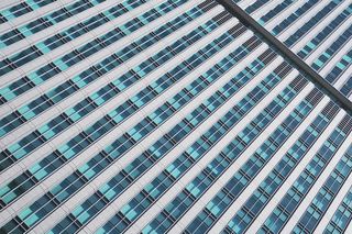 建筑，建筑，低角度拍摄，透视，窗口，抽象，商业，模式