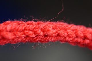 红色、浅色、照片、针织、线、羊毛、strickliesel、软管