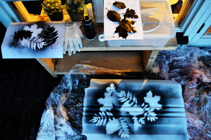 艺术，喷雾，喷漆，蒙大拿，diy，调音，手提箱，树叶