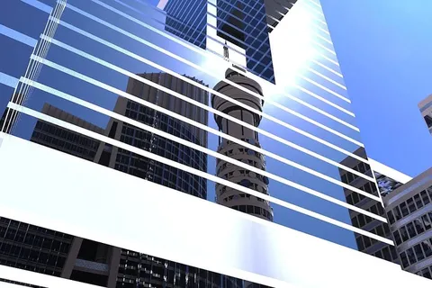 城市，天空，建筑，办公室，建筑，商业，城市景观，当代