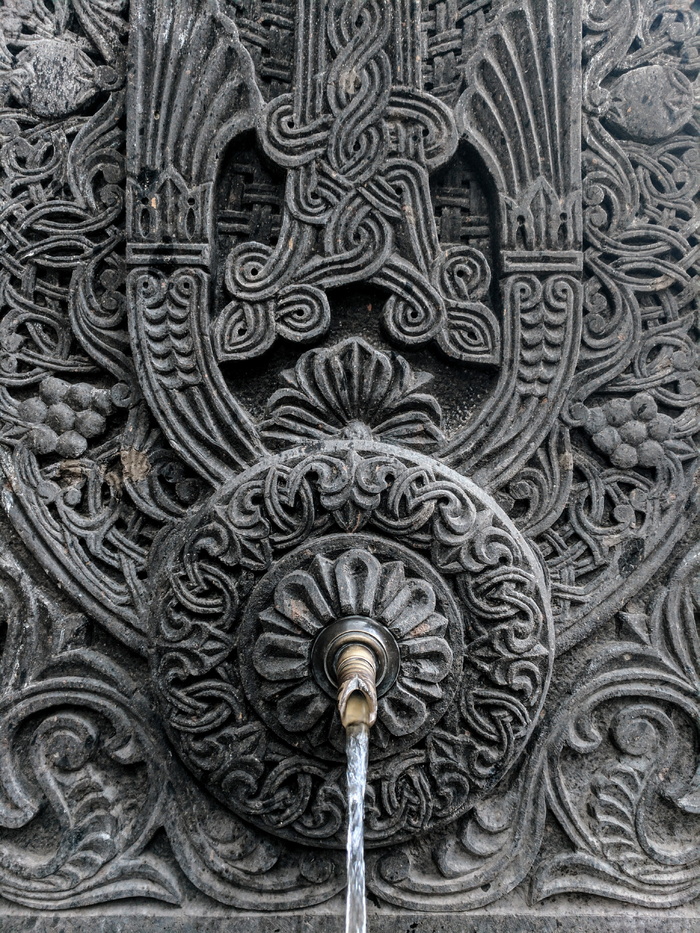 亚美尼亚，gyumri，7 verq教堂，文化，水，装饰品，旧，十字架