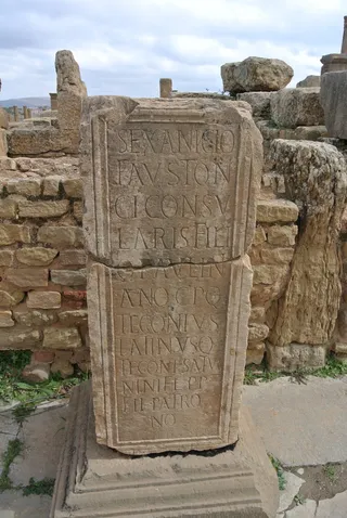 拉丁文写作, timgad, 巴特纳, 阿尔及利亚, 架构, 建筑结构, 历史, 过去