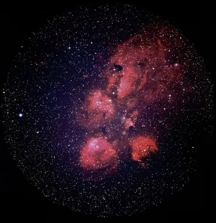 视图,红色,银河系,ngc 6334,猫咪普弗特雾,熊爪星云,发射星云,斯科皮恩星座 视图,红色,银河系,ngc 6334,猫咪普弗特雾,熊爪星云,发射星云,斯科皮恩星座