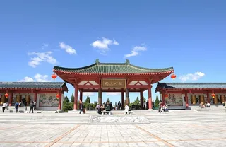 蓝，天，白，云，蓝天，白云，蓝天和白云，古代建筑