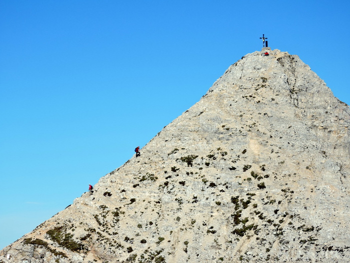 登山，山顶，攀岩，登山者，上游，顶峰，卡雷加，徒步旅行