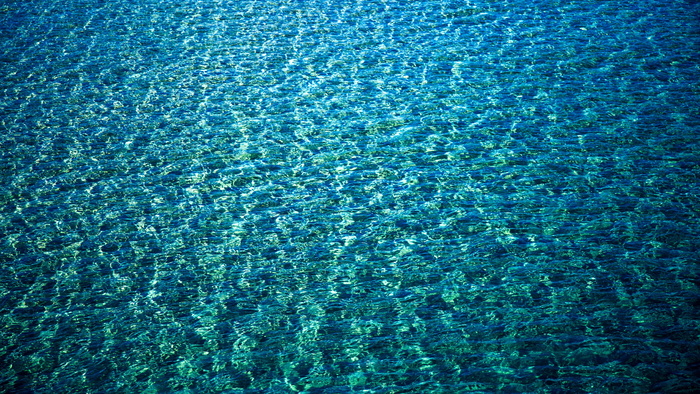 海洋，大海，水，蓝色，夏天，全框架，背景，高角度视图