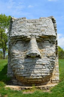 皮革，嘴唇，美洲原住民，皮革嘴唇，酋长，雕塑，艺术，Scito公园