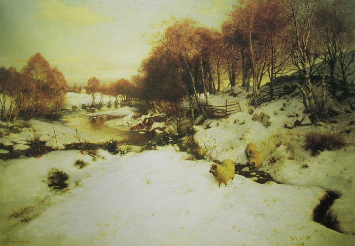 joseph farquharson，艺术，艺术，绘画，油画，风景，自然