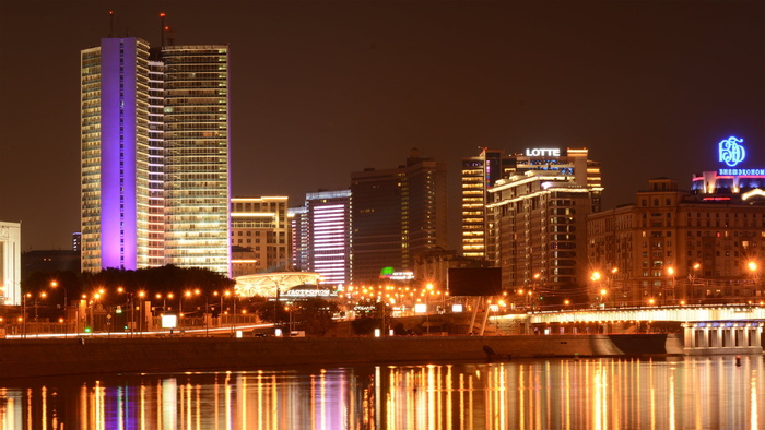 莫斯科，夜景，俄罗斯，夜市，城市，夜光，莫斯科夜景，夜景