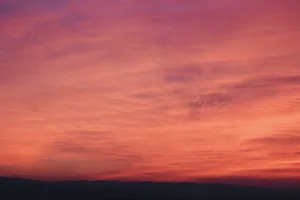 黄金时段橙色天空