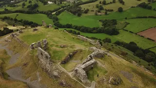 迪纳斯布兰城堡，英国，旅游，历史，卡斯特尔，城堡，中世纪，外观