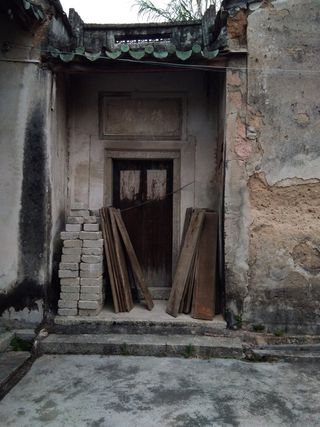chaina，建筑，建筑，已建结构，入口，门，废弃，旧