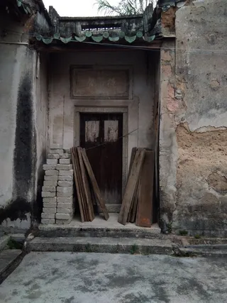 chaina，建筑，建筑，已建结构，入口，门，废弃，旧