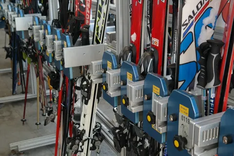 滑雪场，停车场，城堡，安全，滑雪场，滑雪城堡，关闭，防盗装置