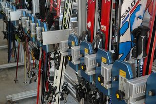 滑雪场，停车场，城堡，安全，滑雪场，滑雪城堡，关闭，防盗装置