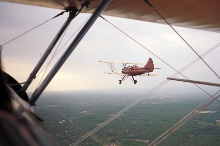 stearman，waco，特技飞行，编队，飞行，运输方式，飞行器，运输
