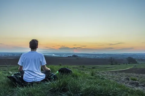 风景,日落,人,放松,平静,白天,晚上,草地 风景,日落,人,放松,平静,白天,晚上,草地