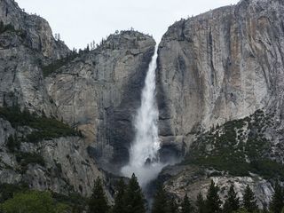 优胜美地，布里达维尔瀑布，加利福尼亚州，自然，森林，瀑布，景观，自然