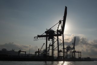 港口、海洋、海关、天空、贸易、外贸、水、机械