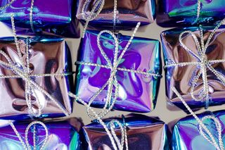 蝴蝶结、盒子、庆典、圣诞节、板条箱、装饰、礼物、节日