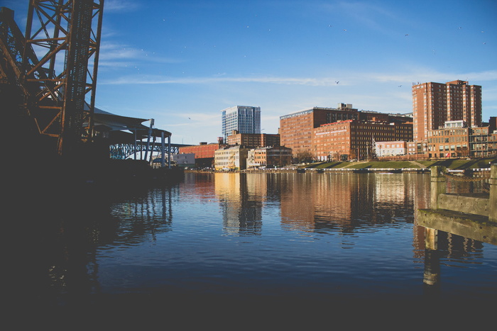 water，waterfront，cleveland，pier，dock，port，united states，克利夫兰定居者登陆公园