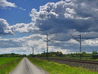 天气，多变，太阳，云，雨，雷暴，四月天气，积云