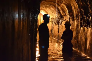 古罗马，罗马，处女座水渠，水道，建筑，轮廓，站立，四分之三长