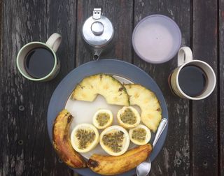 尼加拉瓜，玉米岛，水果，桌子，早上，早餐，午餐，食物