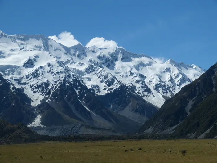 新西兰，南岛，南阿尔卑斯山，山脉，自然，景观，高山，冰川