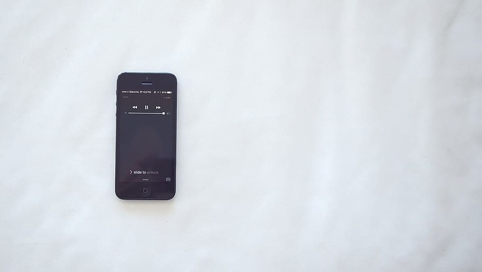 黑色，iphone 5，显示，音乐列表，空格，灰色，iphone，s
