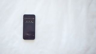 黑色，iphone 5，显示，音乐列表，空格，灰色，iphone，s