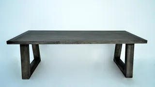 灰色木制桌子，实心，橡木，桌子，建筑结构，无人，建筑，室内