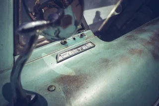 古董车，旧，生锈，皮卡，皮卡，定制车，铜绿，镜子